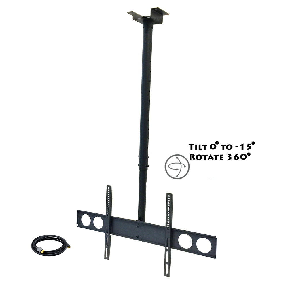 MegaMounts Heavy Duty Tilting Ceiling Televeision Mount for 37 to 70 L