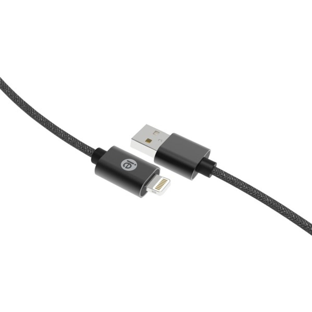 iEssentials IEN-BC10L-BK Charge & Sync Braided Lightning to USB Cable,