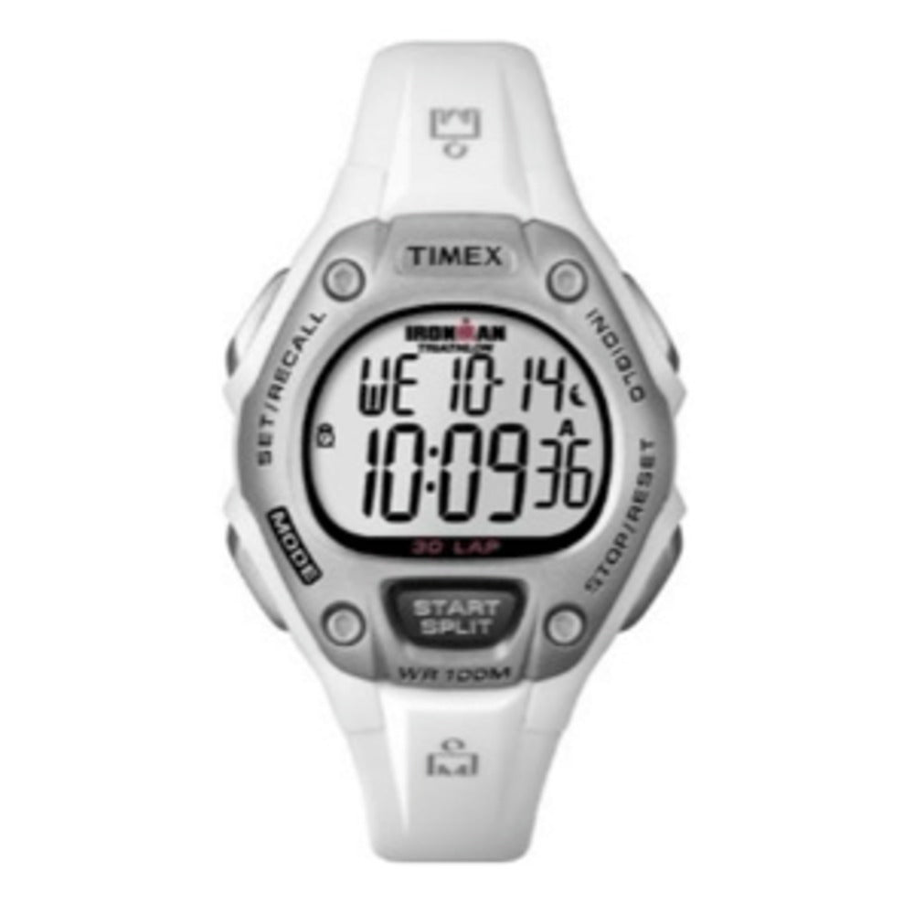 Timex IRONMAN&reg; 30-Lap Mid-Size Watch - White