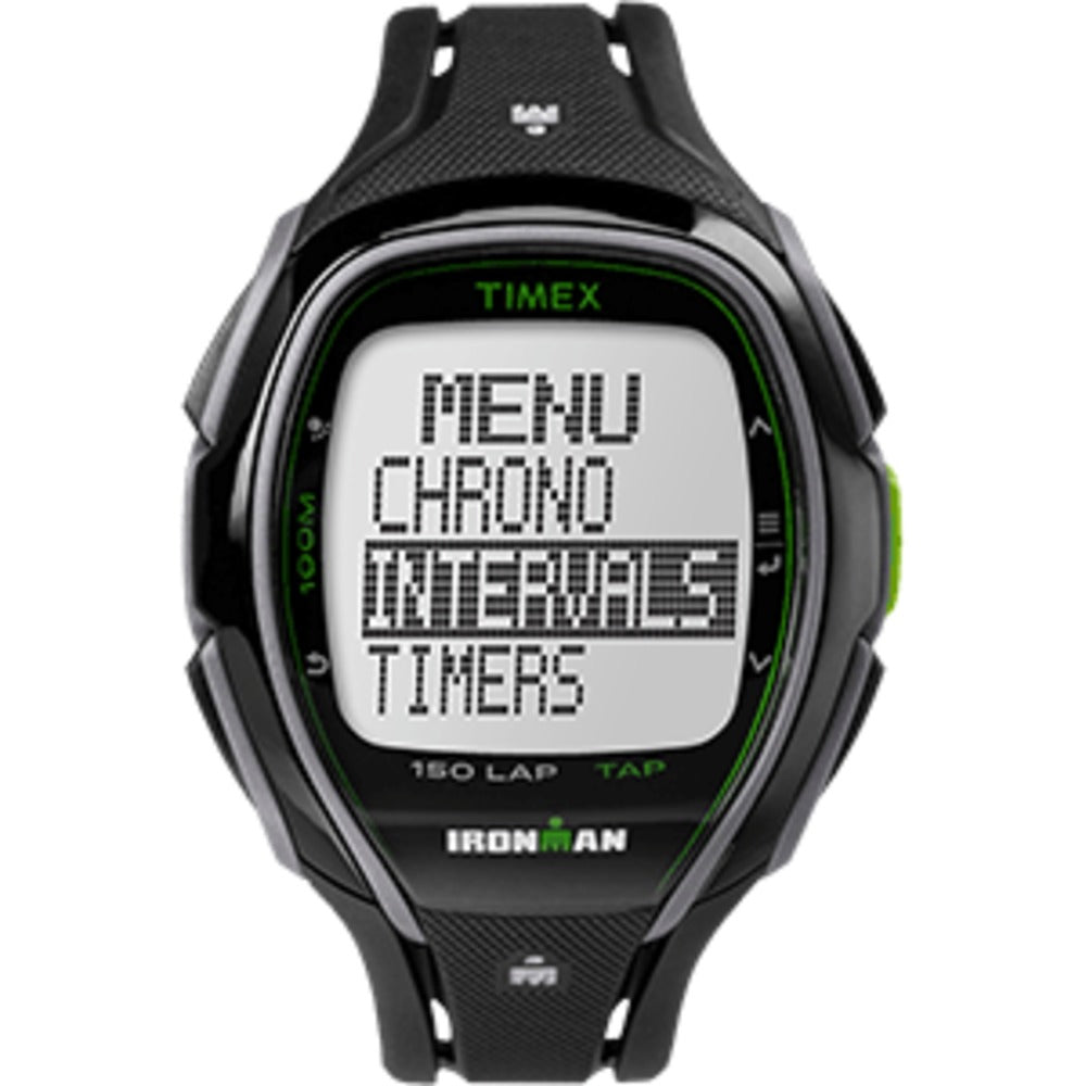 Timex IRONMAN&reg; Sleek 150 Tab Watch - Black/Green