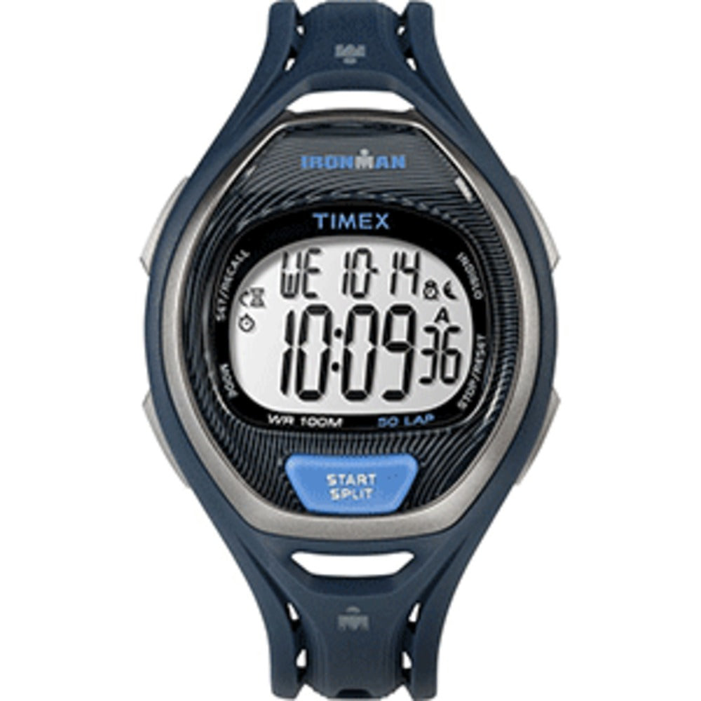 Timex IRONMAN Sleek 50 Full-Size Resin Strap Watch - Blue